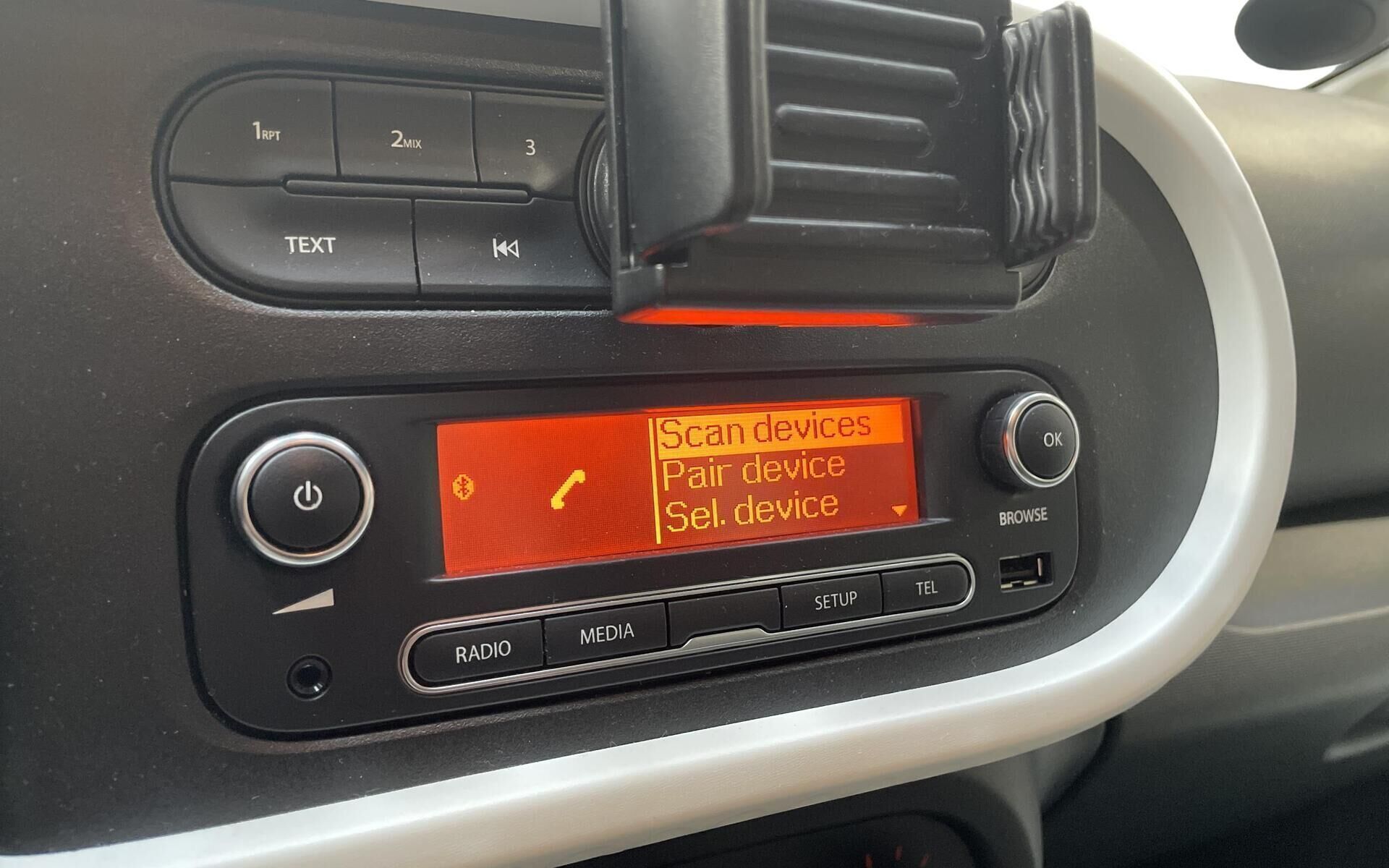 Blå Renault Twingo fra 2016