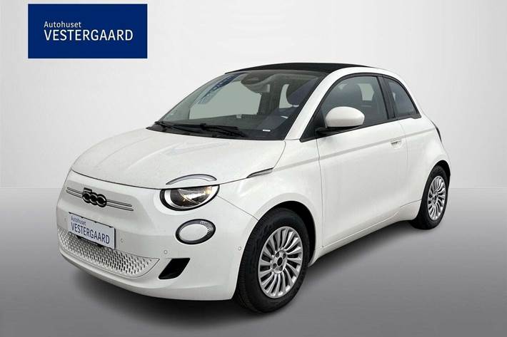 Hvid Fiat 500e fra 2023