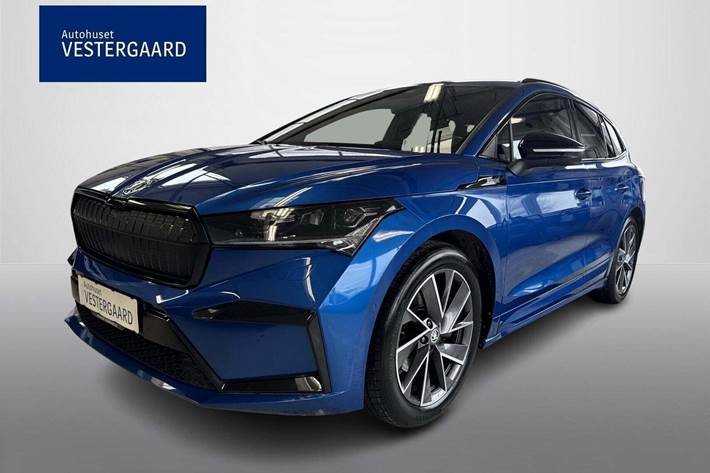 Blå Skoda Enyaq fra 2022