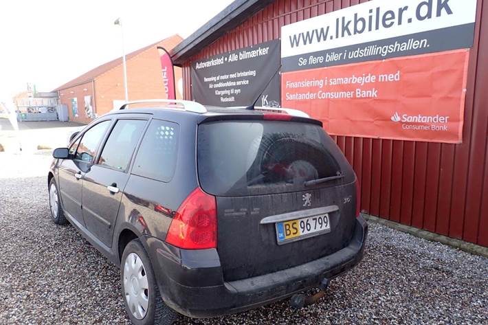 Sort Peugeot 307 fra 2006