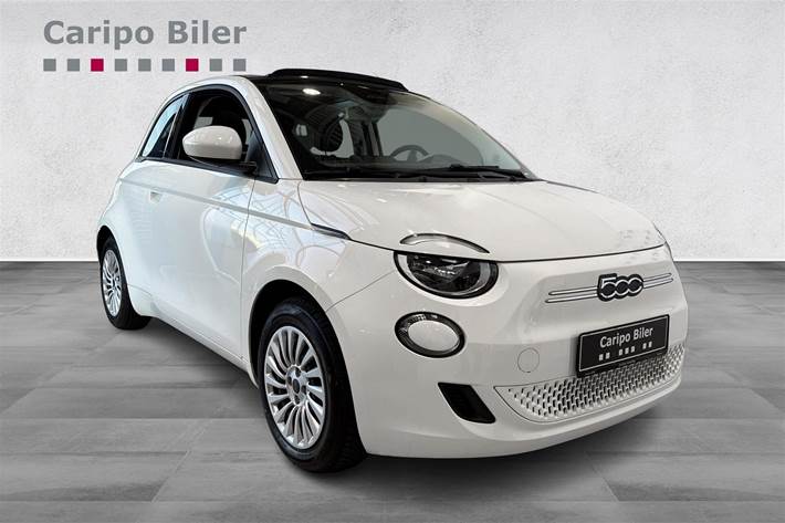 Hvid Fiat 500e fra 2023