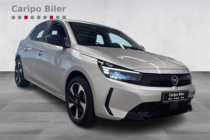 Grå Opel Corsa-e fra 2023
