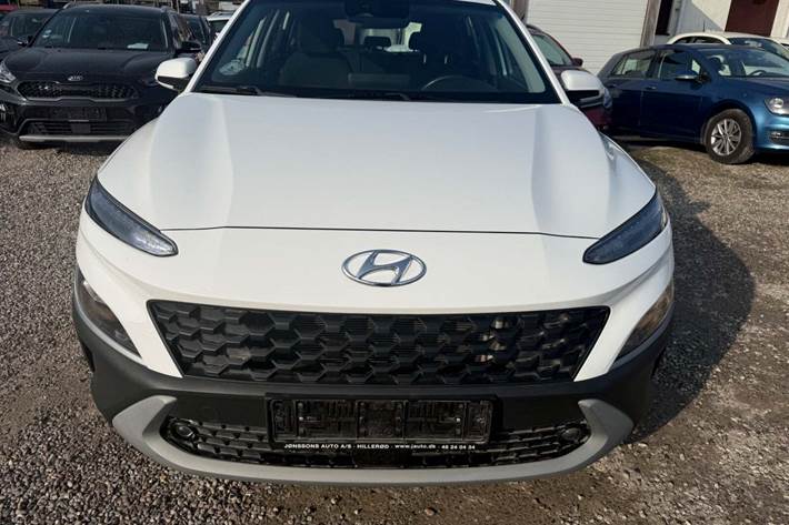 Hvid Hyundai Kona fra 2021