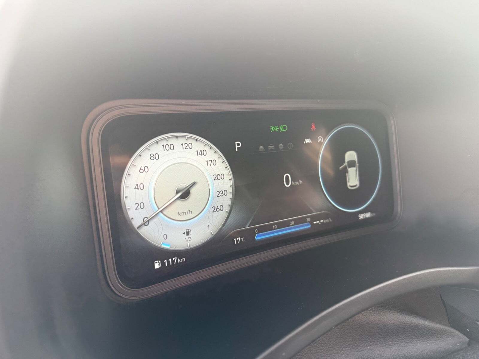 Hvid Hyundai Kona fra 2021