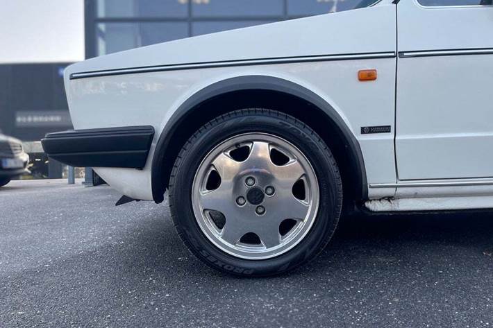 Hvid VW Golf I fra 1981