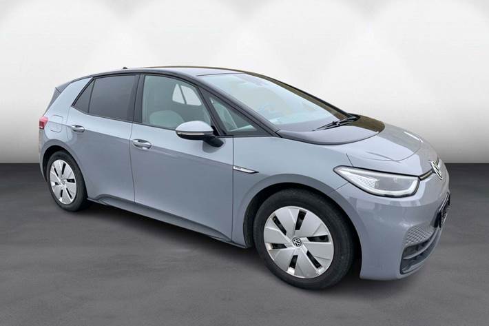 Grå VW ID.3 fra 2021 set udefra