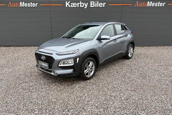 Blå Hyundai Kona fra 2020