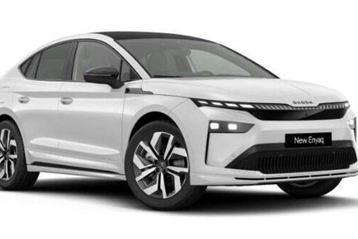 Hvid Skoda Enyaq fra 2026