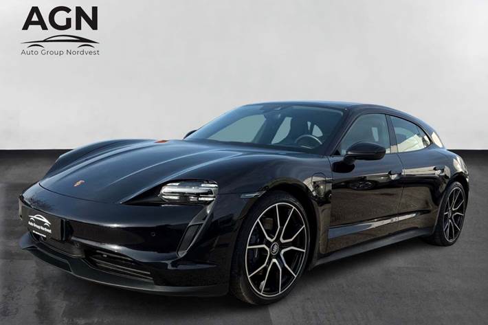 Sort Porsche Taycan fra 2024