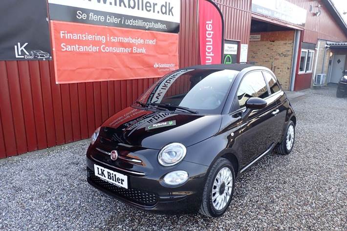 Sort Fiat 500C fra 2020