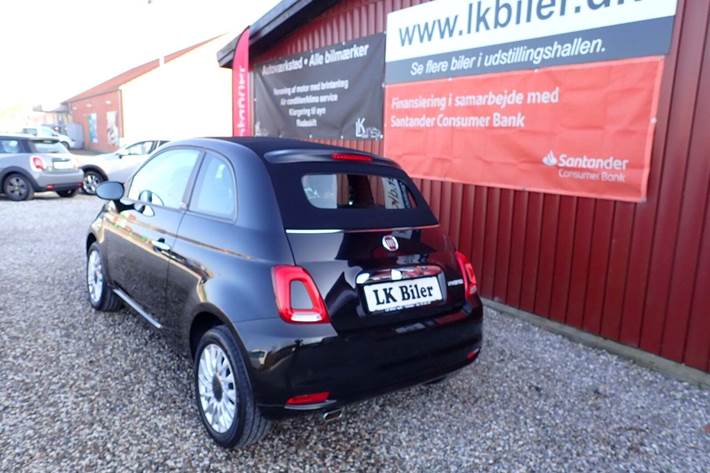 Sort Fiat 500C fra 2020