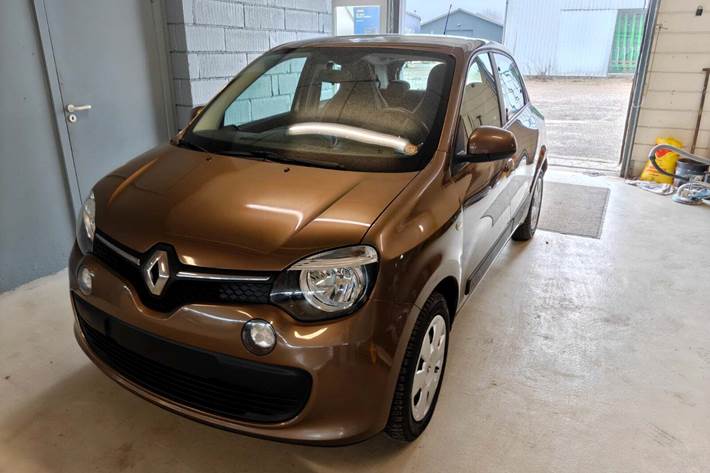 Gul Renault Twingo fra 2016