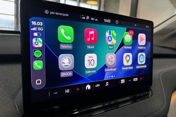 Sort Skoda Enyaq fra 2022