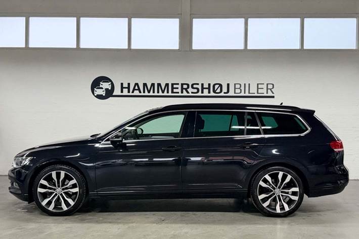 Sort VW Passat fra 2018
