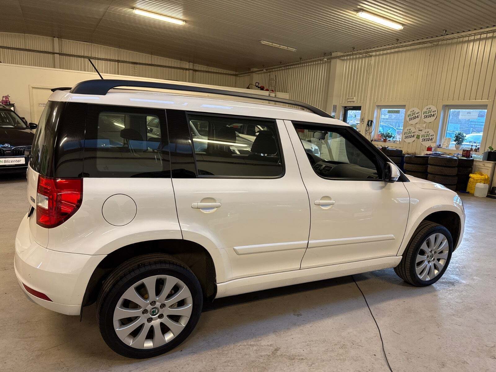 Hvid Skoda Yeti Outdoor fra 2016
