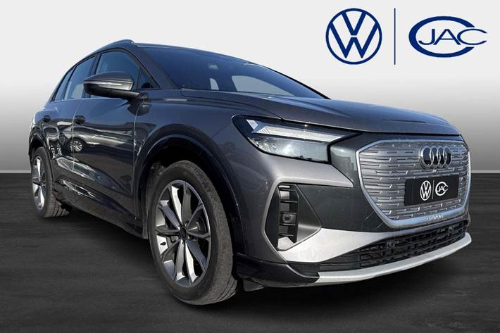 Grå Audi Q4 e-tron fra 2025