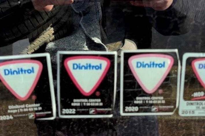 Rød Toyota Aygo fra 2008