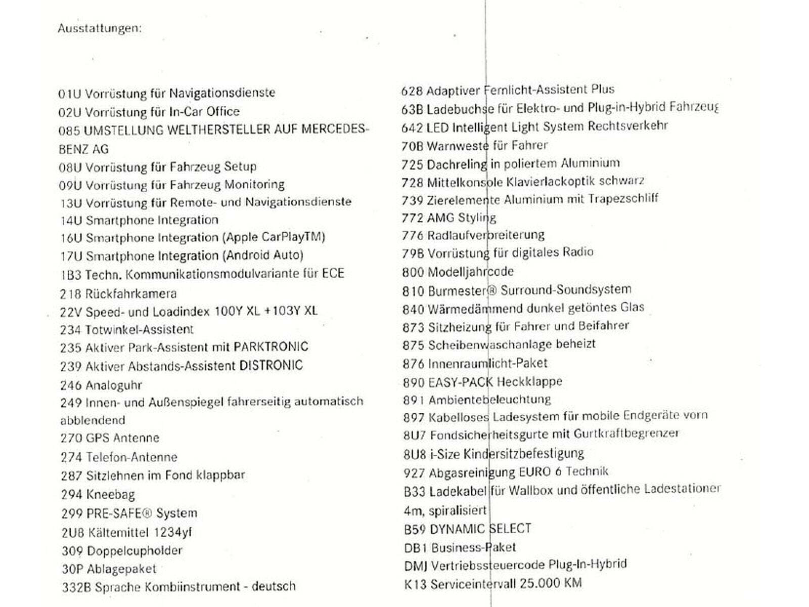 Hvid Mercedes E300 de fra 2020