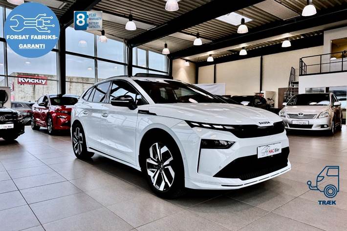 Hvid Skoda Enyaq fra 2026