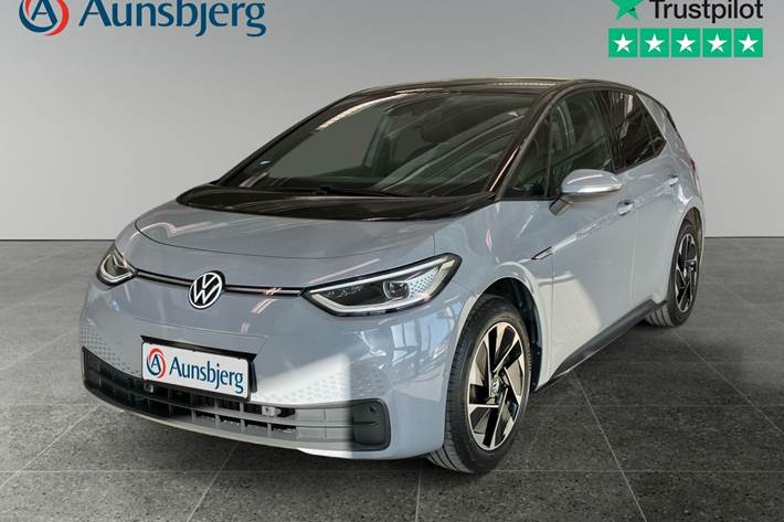 Grå VW ID.3 fra 2022 set udefra