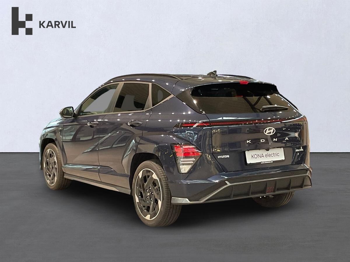 Blå Hyundai Kona fra 2025