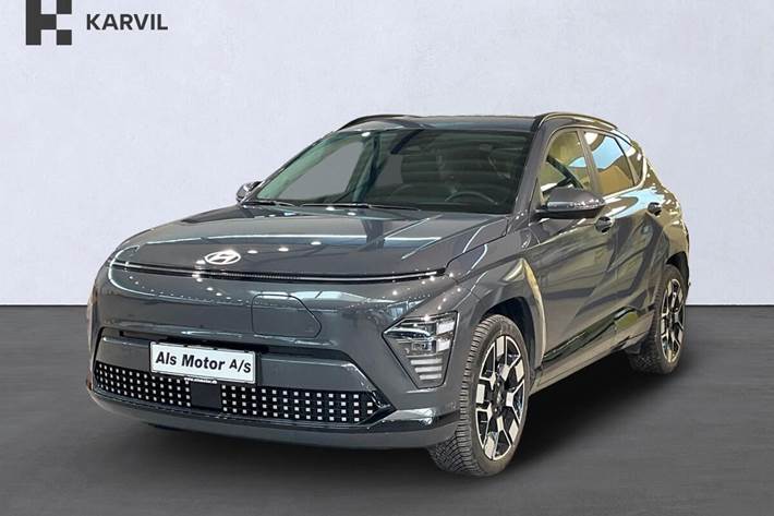 Grå Hyundai Kona fra 2024 set udefra