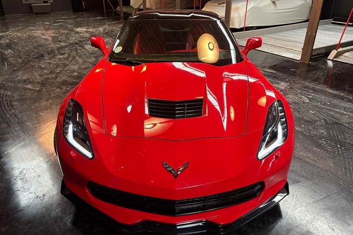 Rød Chevrolet Corvette fra 2014