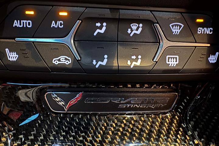 Rød Chevrolet Corvette fra 2014