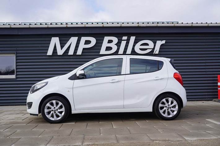 Hvid Opel Karl fra 2016