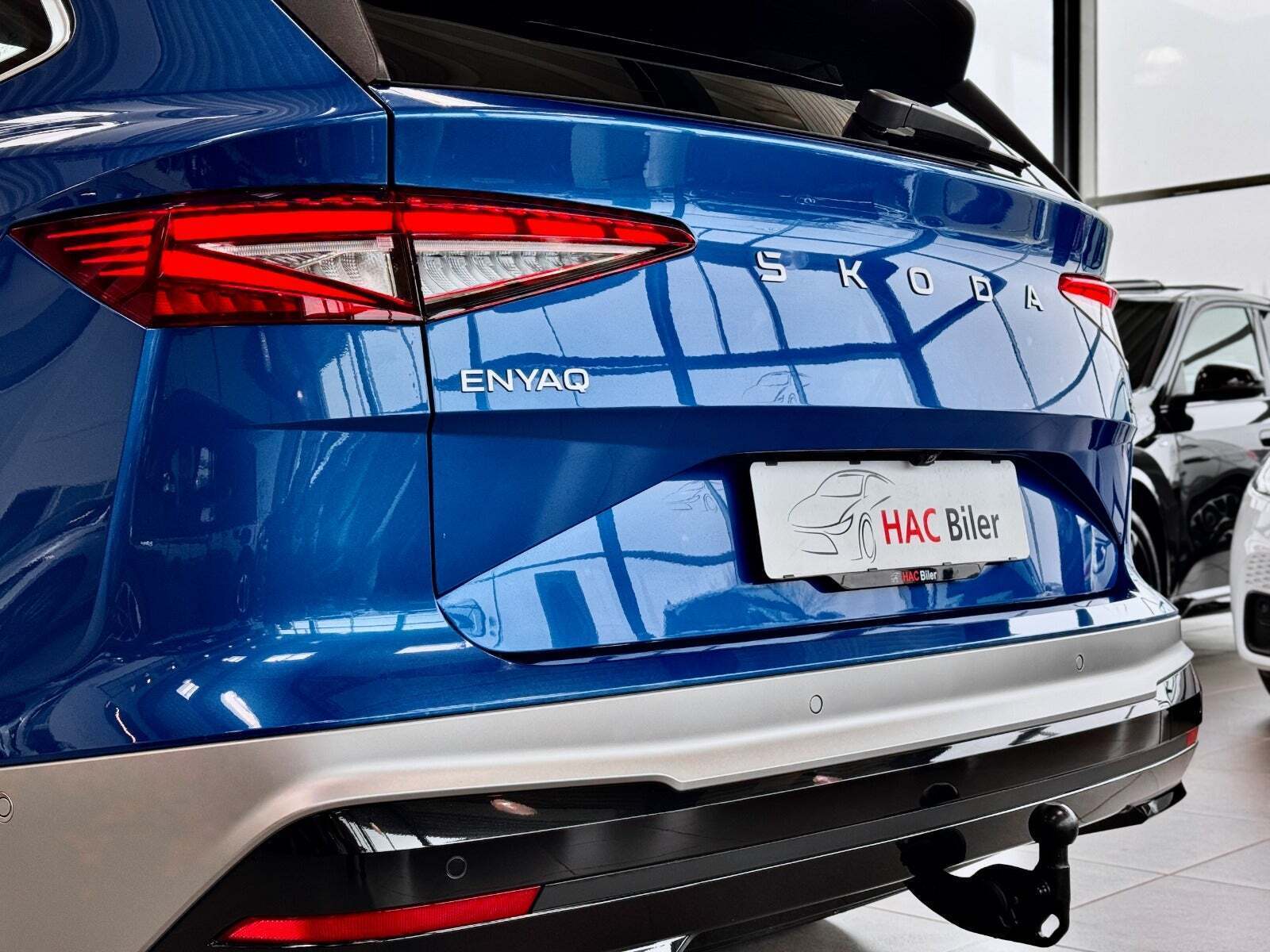 Blå Skoda Enyaq fra 2026