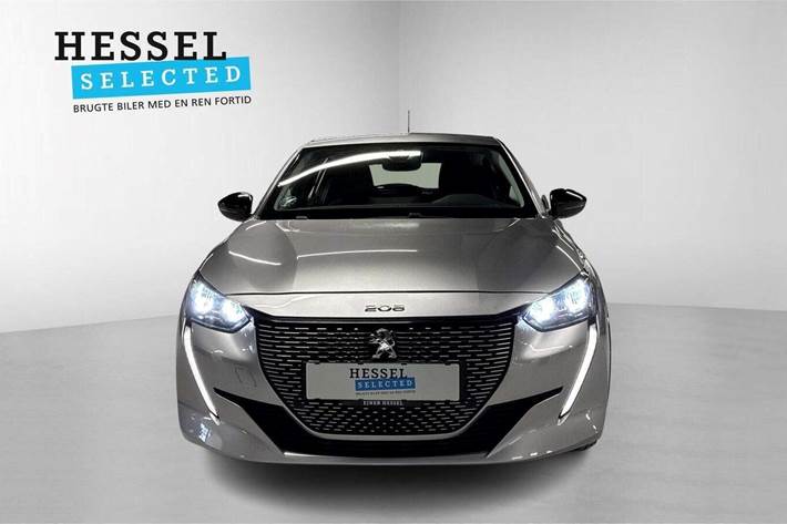 Grå Peugeot e-208 fra 2022