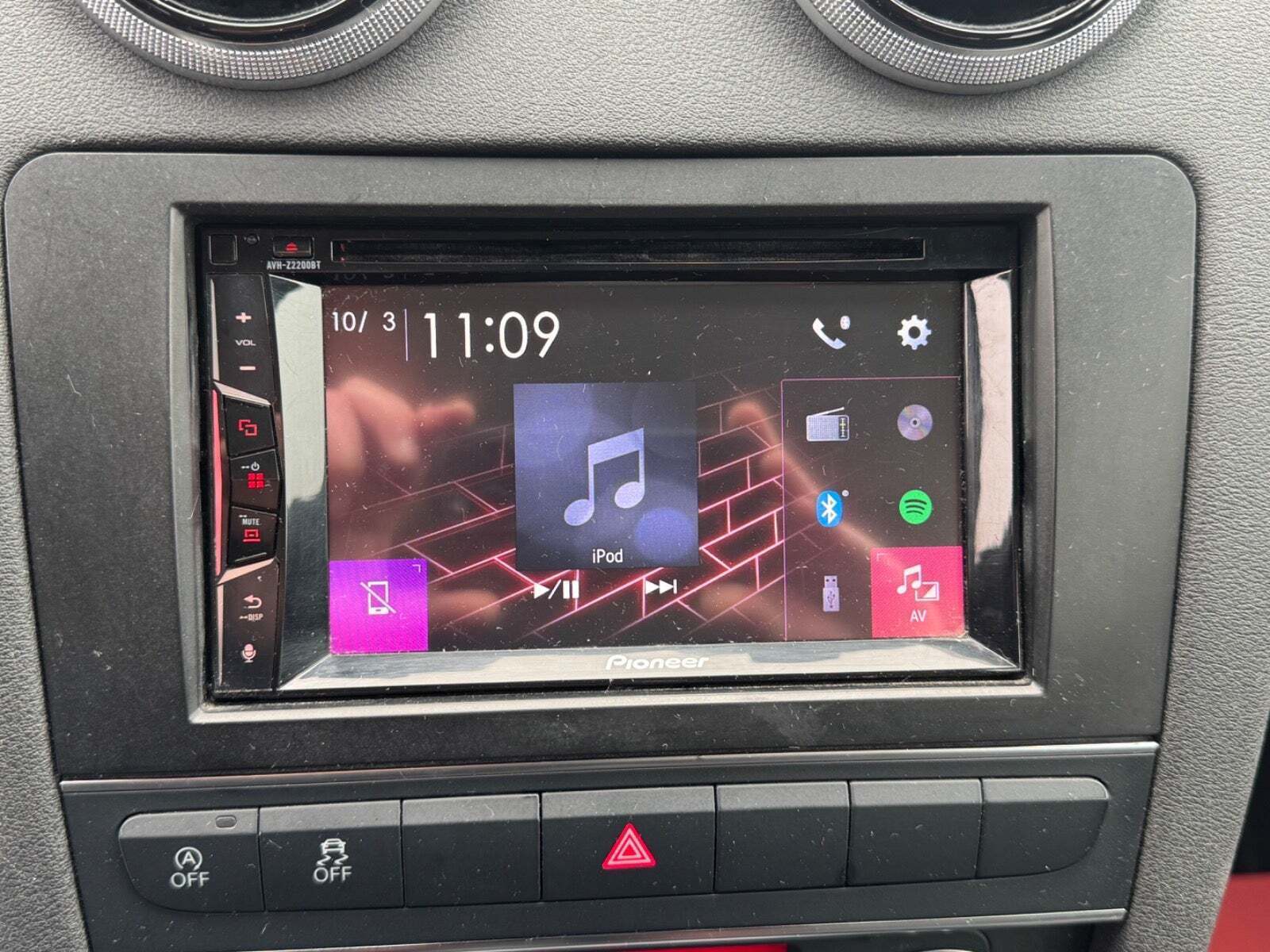 Sort Audi A3 fra 2011