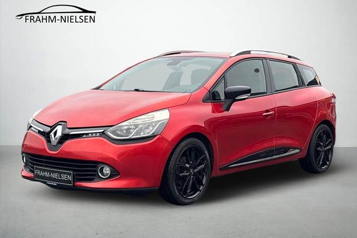 Rød Renault Clio fra 2013