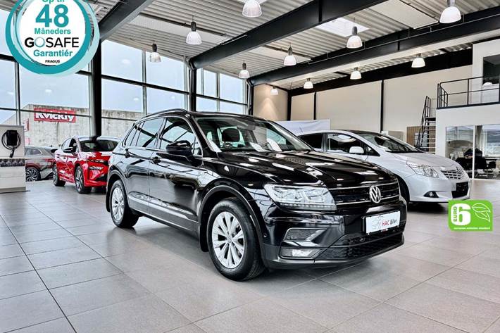 Gul VW Tiguan fra 2018