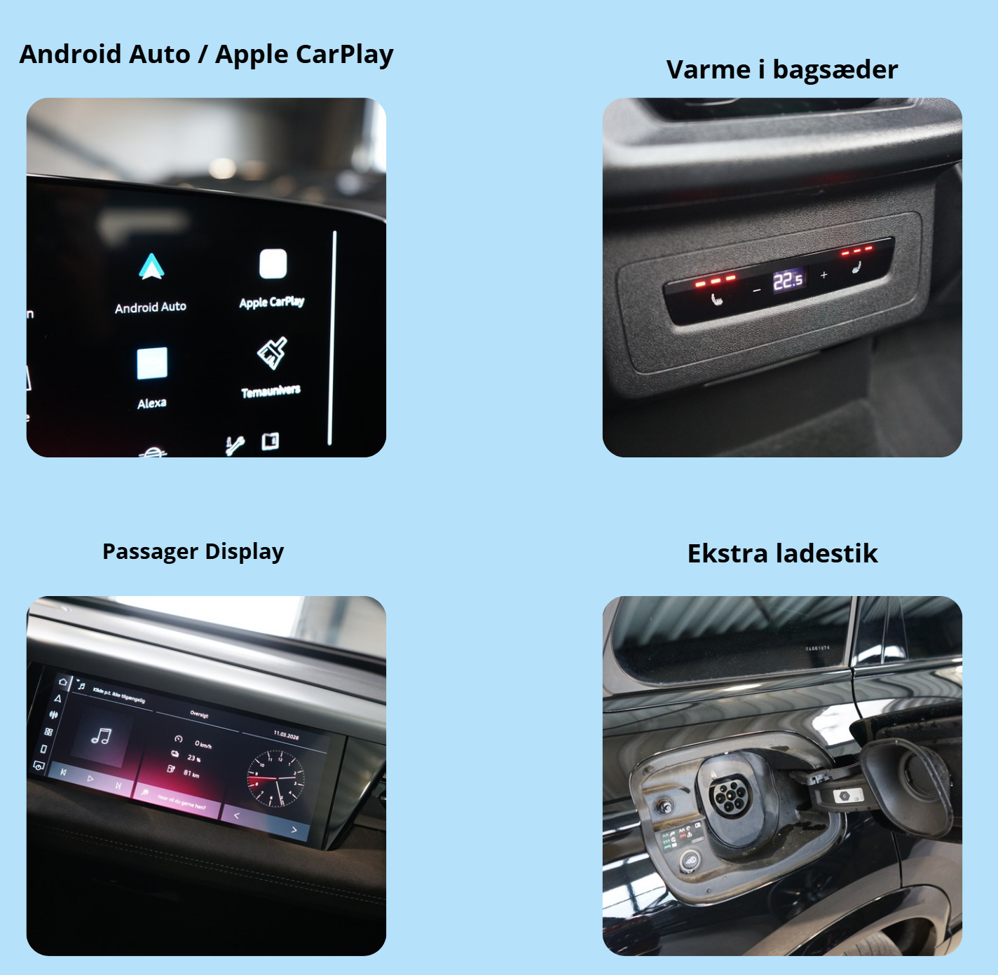 Sort Audi SQ6 e-tron fra 2024