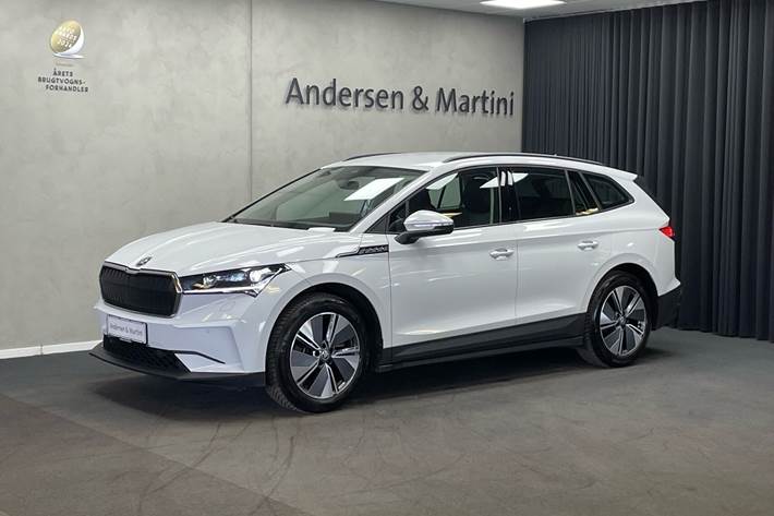 Hvid Skoda Enyaq fra 2021