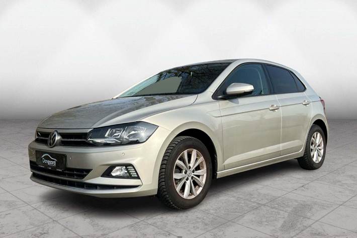 Orange VW Polo fra 2019