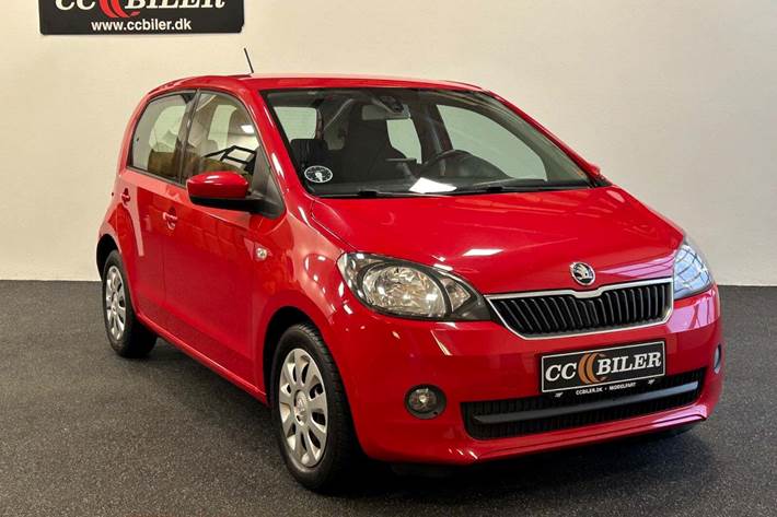 Rød Skoda Citigo fra 2016
