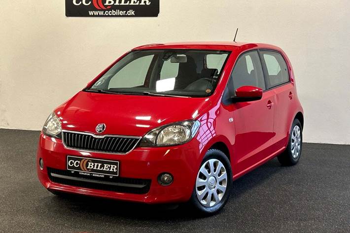 Rød Skoda Citigo fra 2016