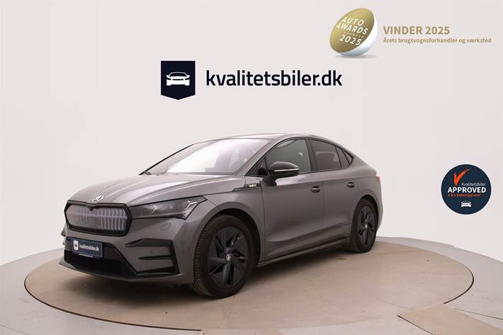 Grå Skoda Enyaq fra 2023