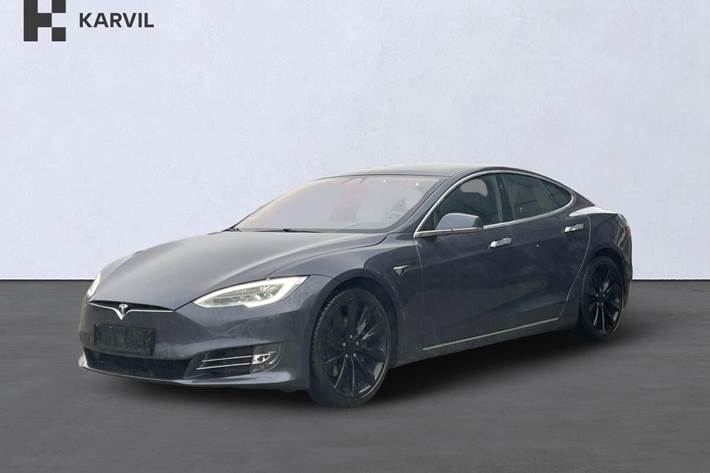 Grå Tesla Model S fra 2017