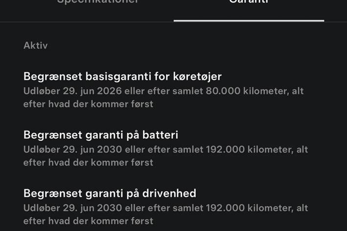 Sort Tesla Model Y fra 2022