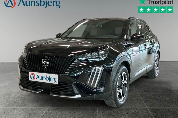 Sort Peugeot e-2008 fra 2025 set udefra