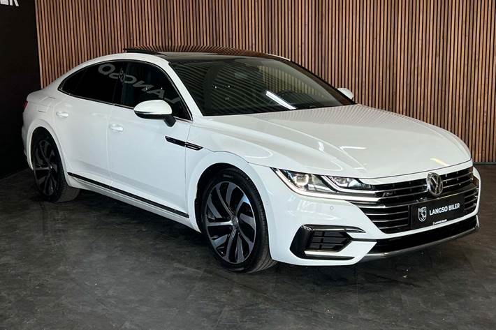 Hvid VW Arteon fra 2020