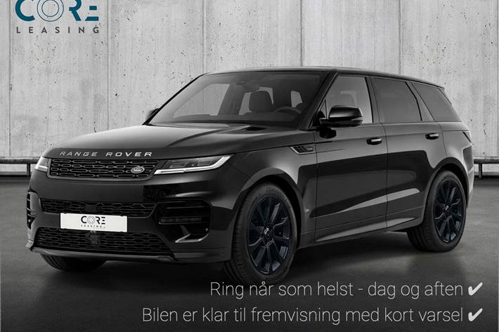 Sort Land Rover Range Rover sport fra 2024