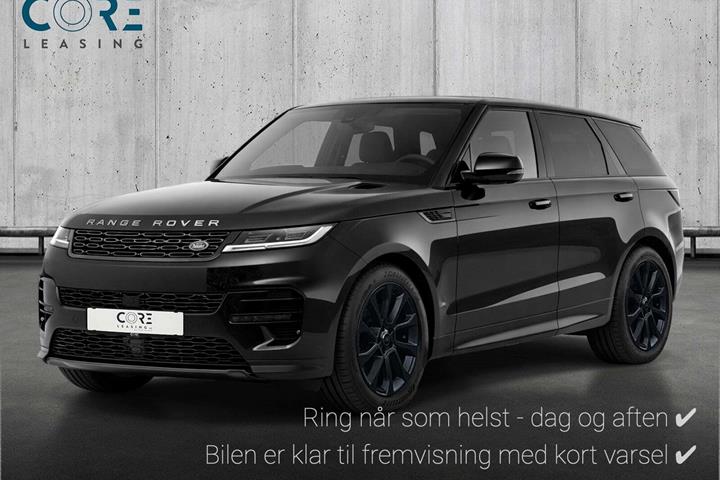 Sort Land Rover Range Rover sport fra 2024 set udefra