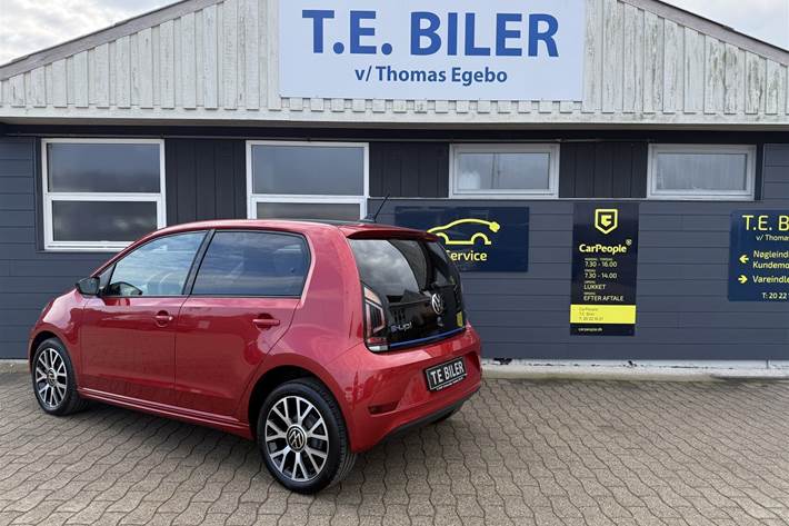 Rød VW e-up fra 2023