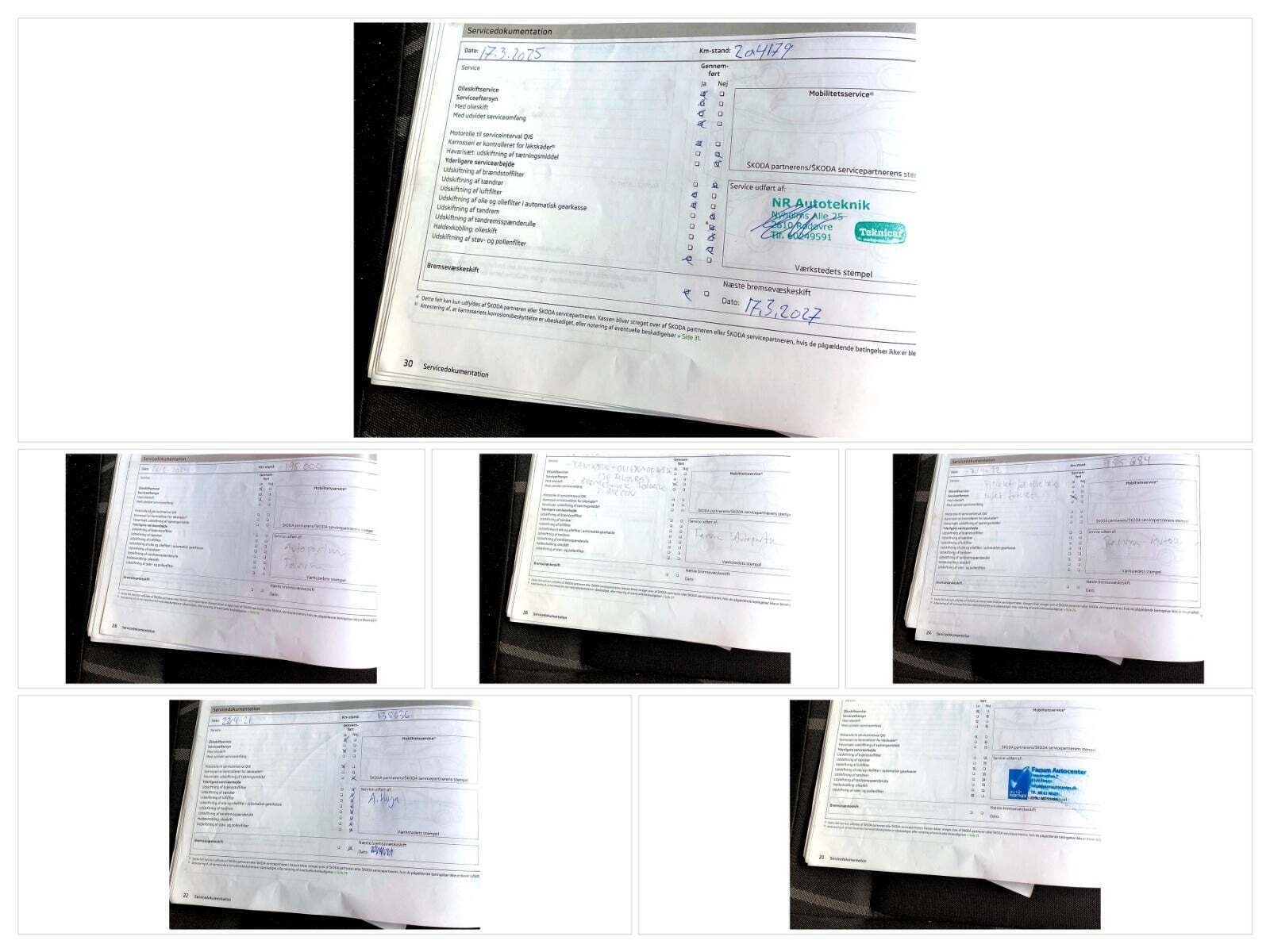 Sort Skoda Fabia fra 2013