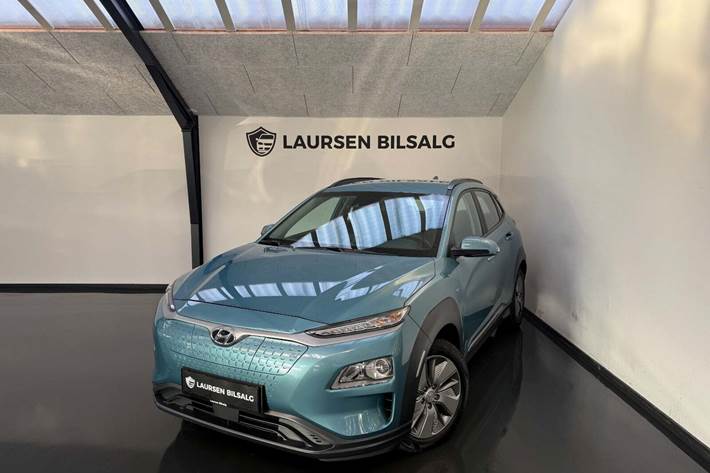 Blå Hyundai Kona fra 2021