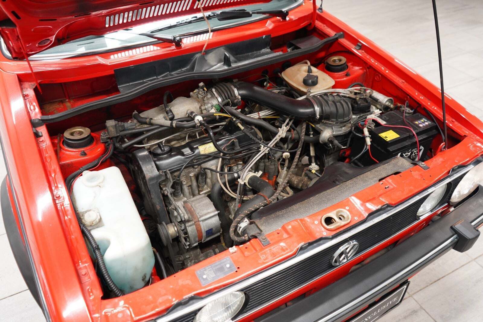 Rød VW Golf I fra 1985